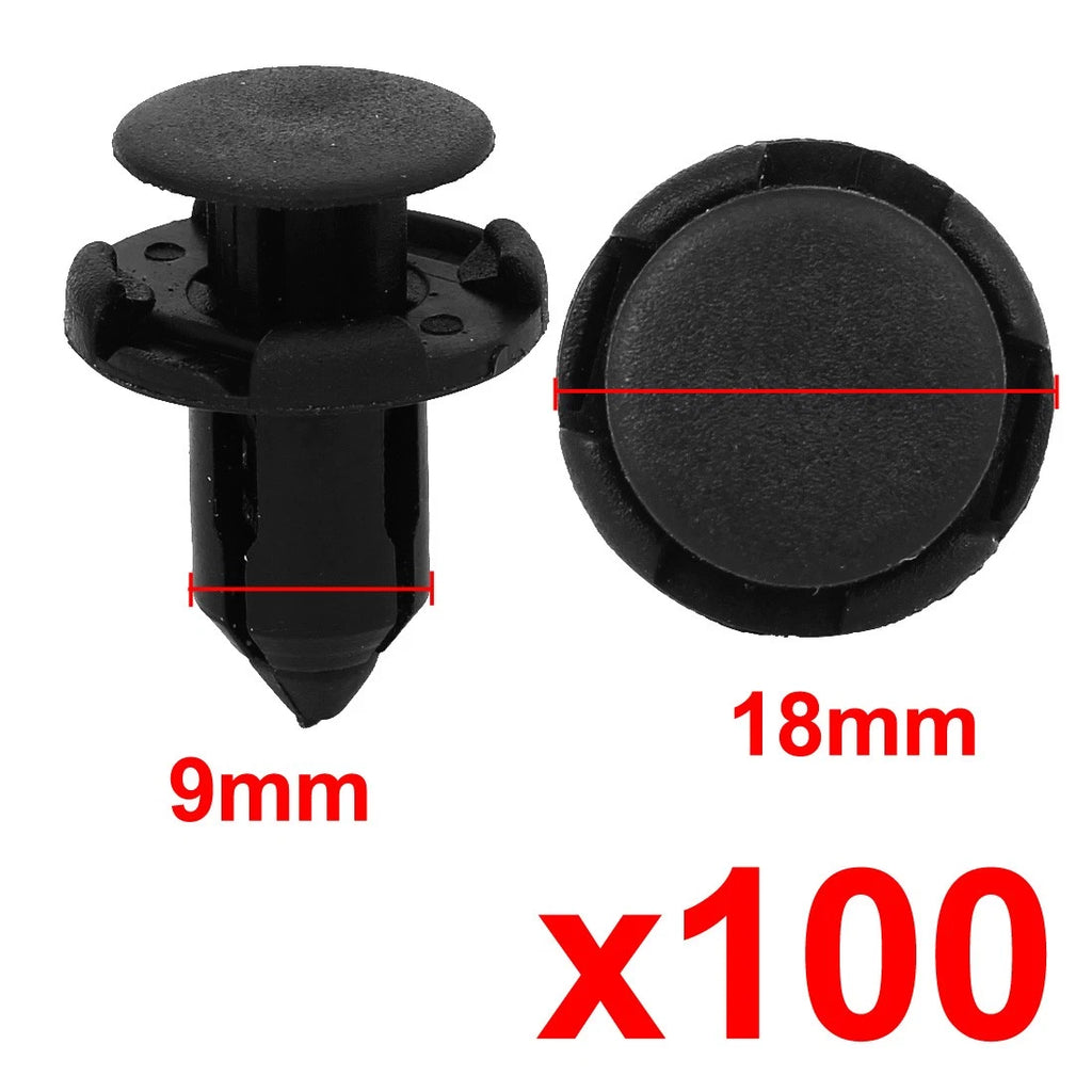 100 Pcs Nylon Rivet Fastener Push Clips MR200300 for Honda 