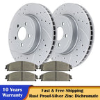 Front Brake Disc Rotors and Ceramic Pads Kit for Chrysler 300 (2005–2010)