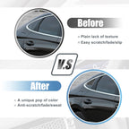 Pair of Rear Side Window Louver Shades for Hyundai Sonata DN8 (2020–2022) Black