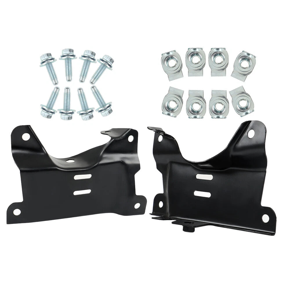 Set of 2 Front Bumper Outer Brackets for Chevy Silverado 2500HD 3500HD (2007–2010)
