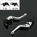 Short Brake & Clutch Lever for BMW S1000RR S1000R (2015–2018) (F-22/B-22H) Silver T9