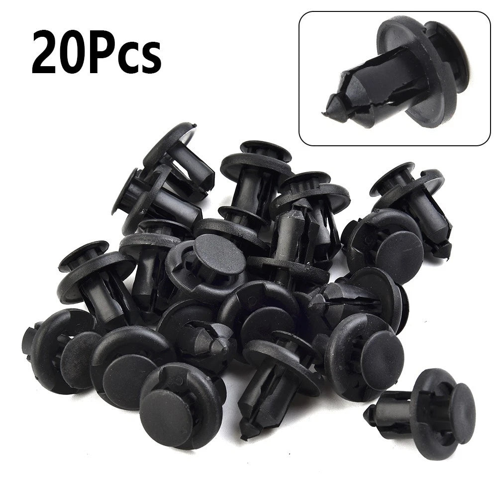 20Pcs Front Bumper Fix Clip for Honda (2006–2011) 91505-S9A-003 Black Nylon
