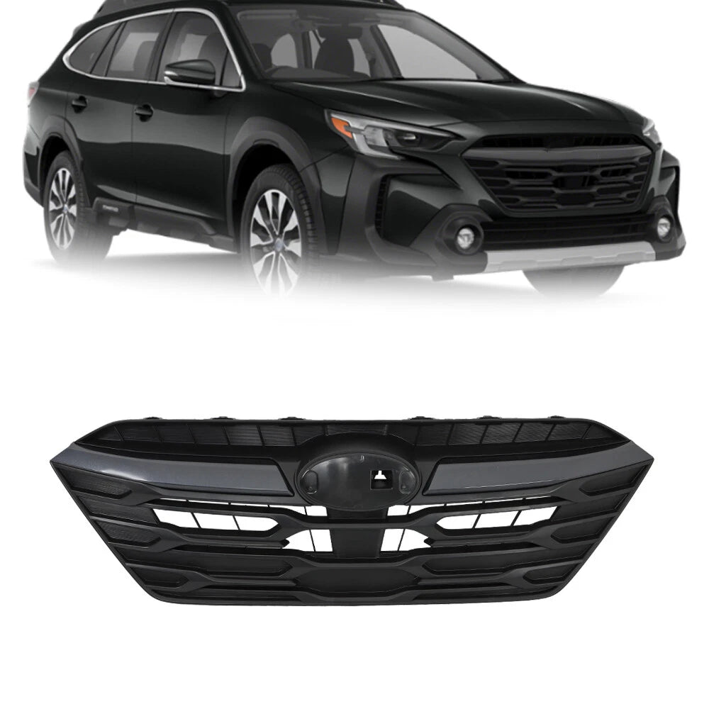 Front Upper Grille with Camera Hole for Subaru Outback (2020-2023) Black