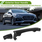 Exterior Door Handle for Kia Picanto (2011–2016) Black Rear Left