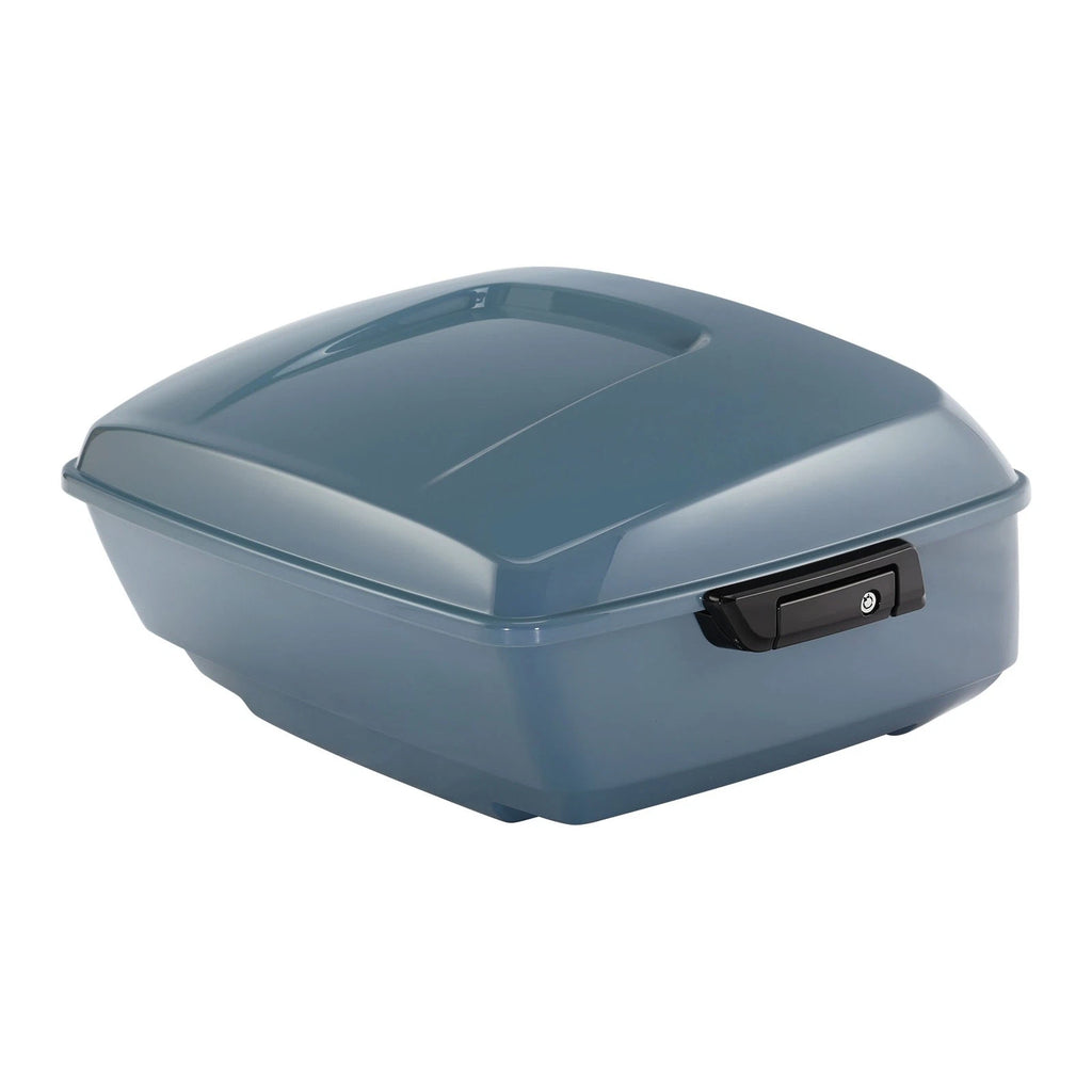 King Trunk for Harley CVO Road Street Glide (2014–2025) Sharkskin Blue Firestorm