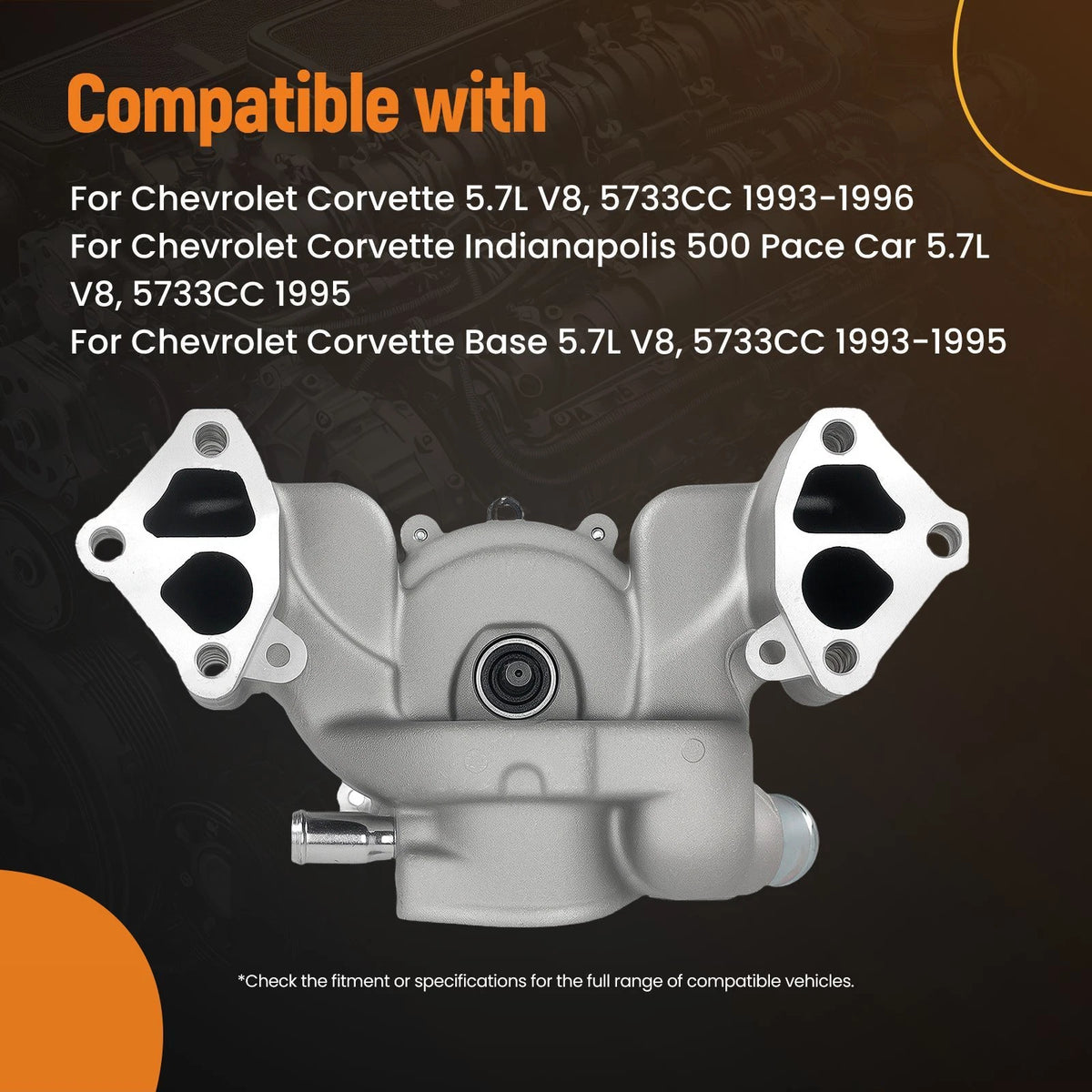 Cooling Water Pump Assembly for Chevrolet Corvette (1993–1996)