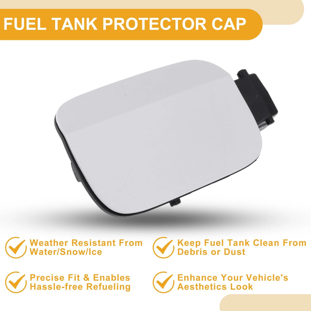 Fuel Tank Door Cap for Volkswagen Passat (2011–2018) Bolt Type No. 561809857 White