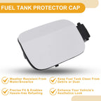 Fuel Tank Door Cap for Volkswagen Passat (2011–2018) Bolt Type No. 561809857 White
