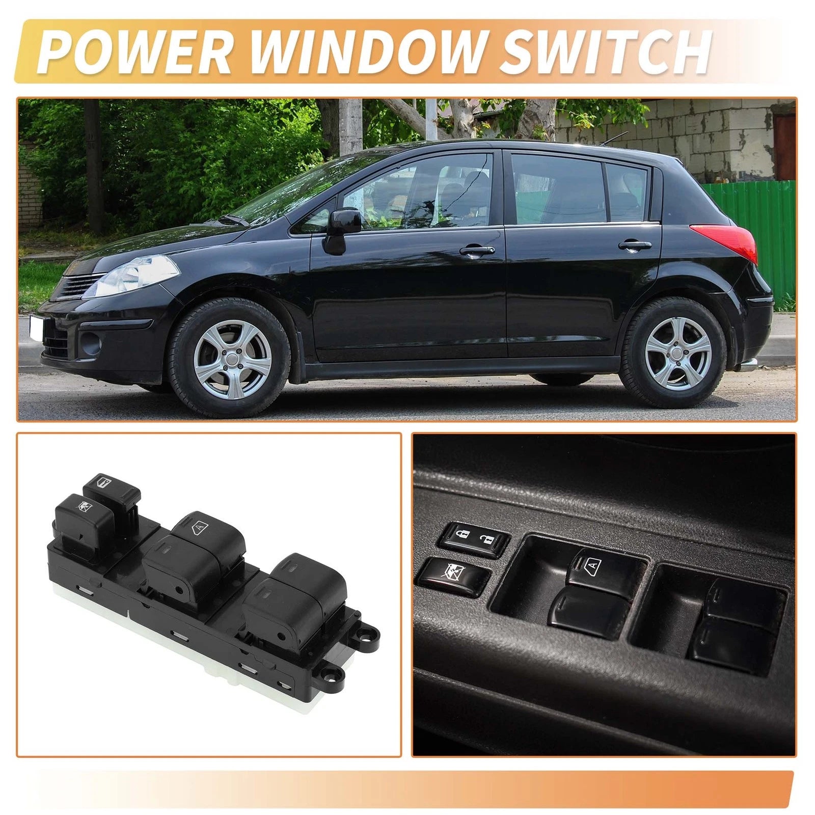 Power Window Switch for Nissan Tiida (2006–2010)