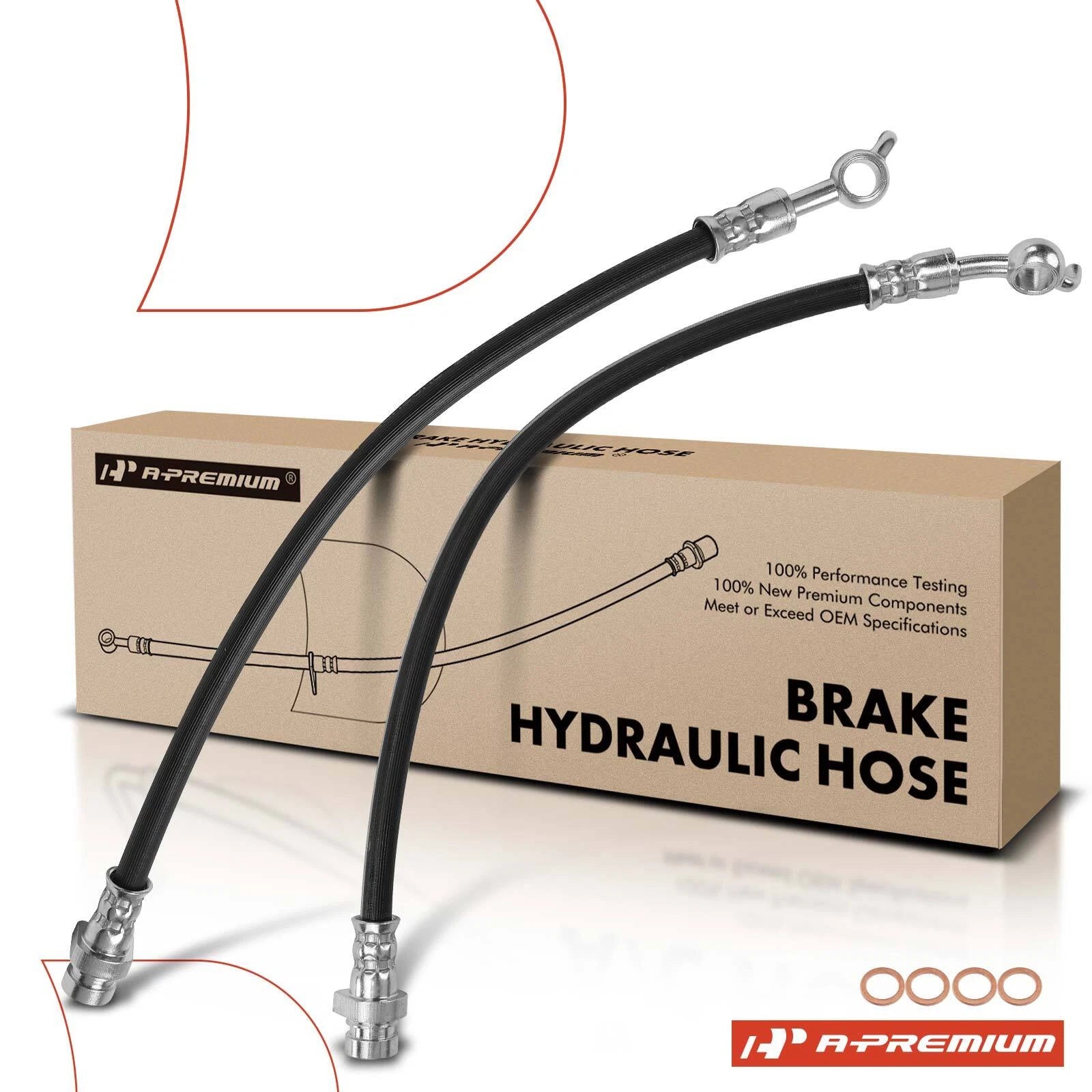 2X Rear Brake Hydraulic Hose for Kia Sportage (2011–2016) Hyundai Tucson