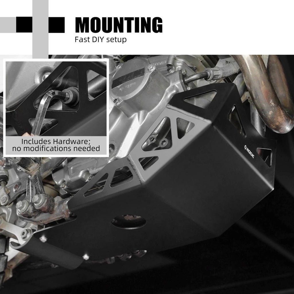 Front Skid Plate Engine Guard Protector for Suzuki DR650 (1996–2025)