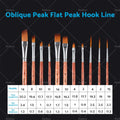 25 Pcs Paint Brushes Set for Artists with Case
