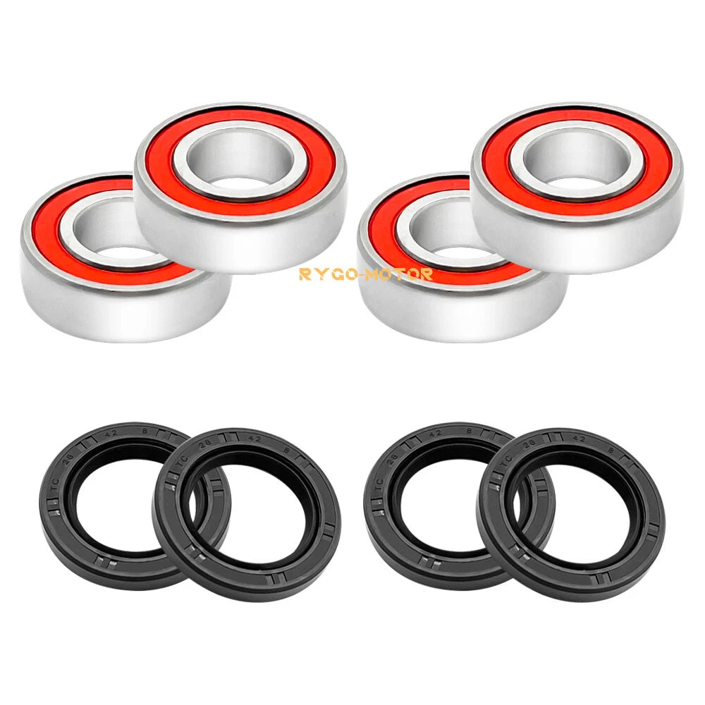 Front Wheel Hub Bearings Seals for Honda FourTrax TRX200 TRX200D (1990–1997)