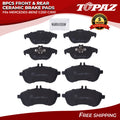Set of 8 Ceramic Brake Pads for Mercedes-Benz C250 C300