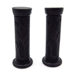 7/8" 22mm Flame Fire Black Hand Grips for Yamaha FZR YZF 600 (1990–1999)