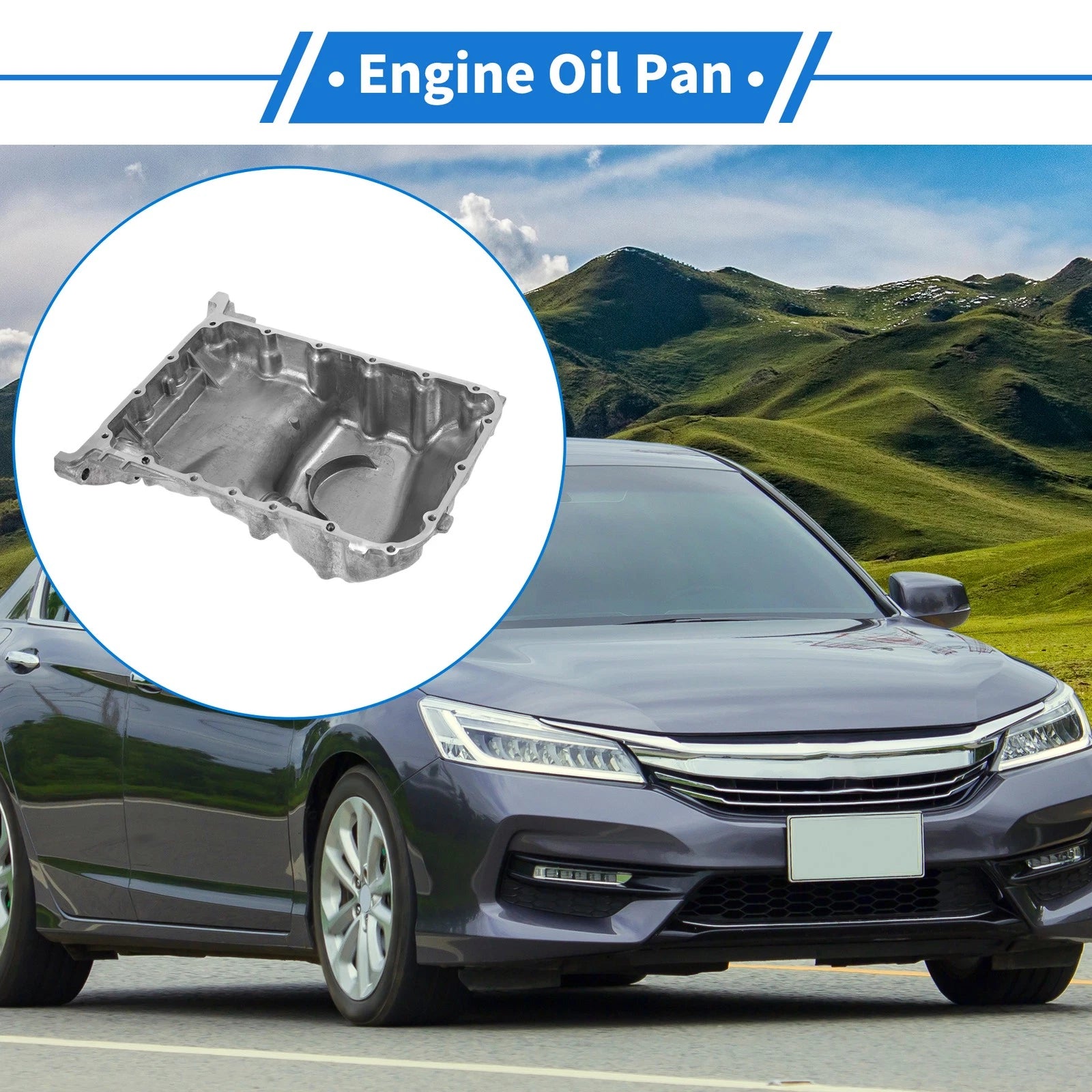 1 Pc Engine Oil Pan No.112005MHA00 for Honda Accord (2008–2017) Steel
