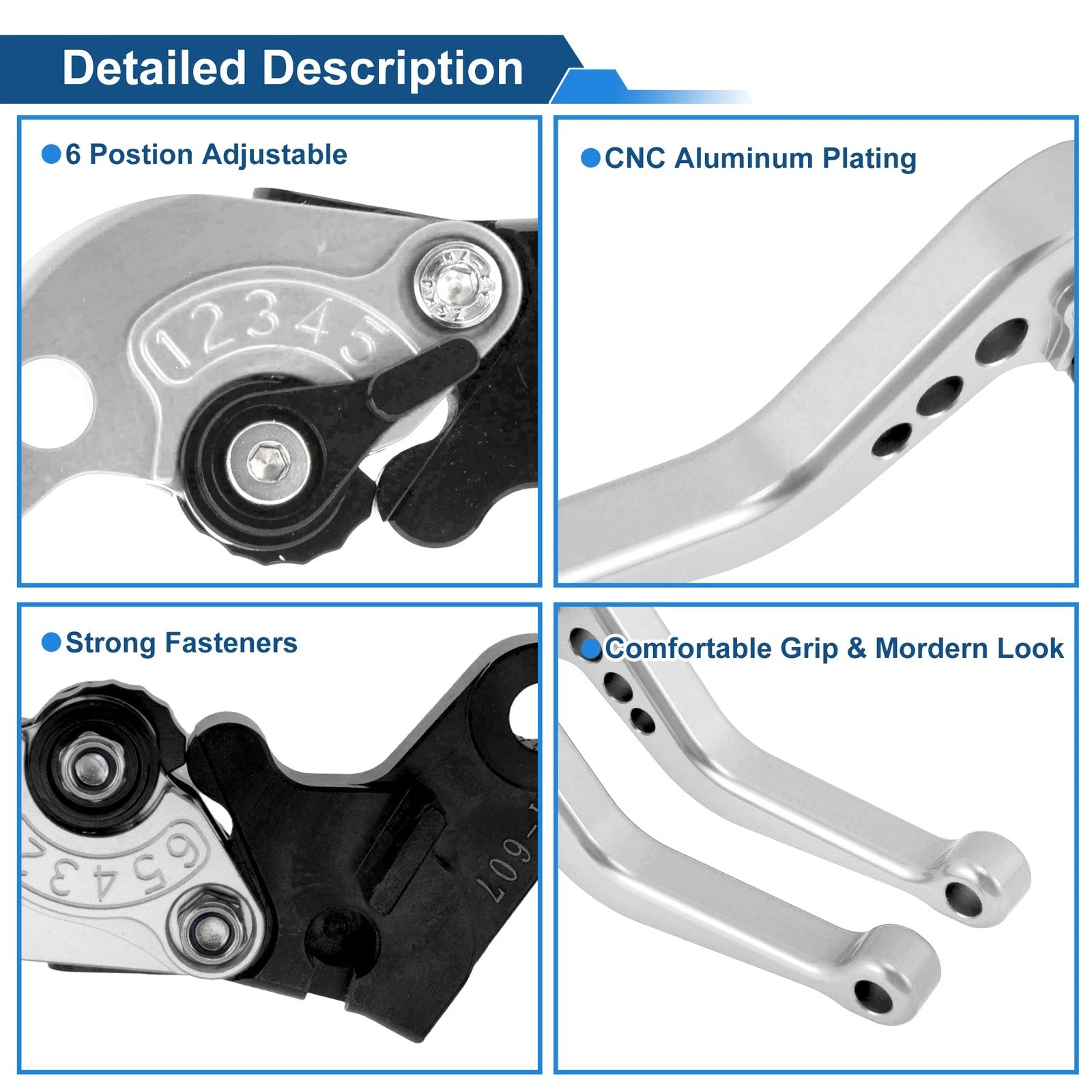 Adjustable Short Brake Clutch Lever Set for Honda CBF600/SA (2010–2013)