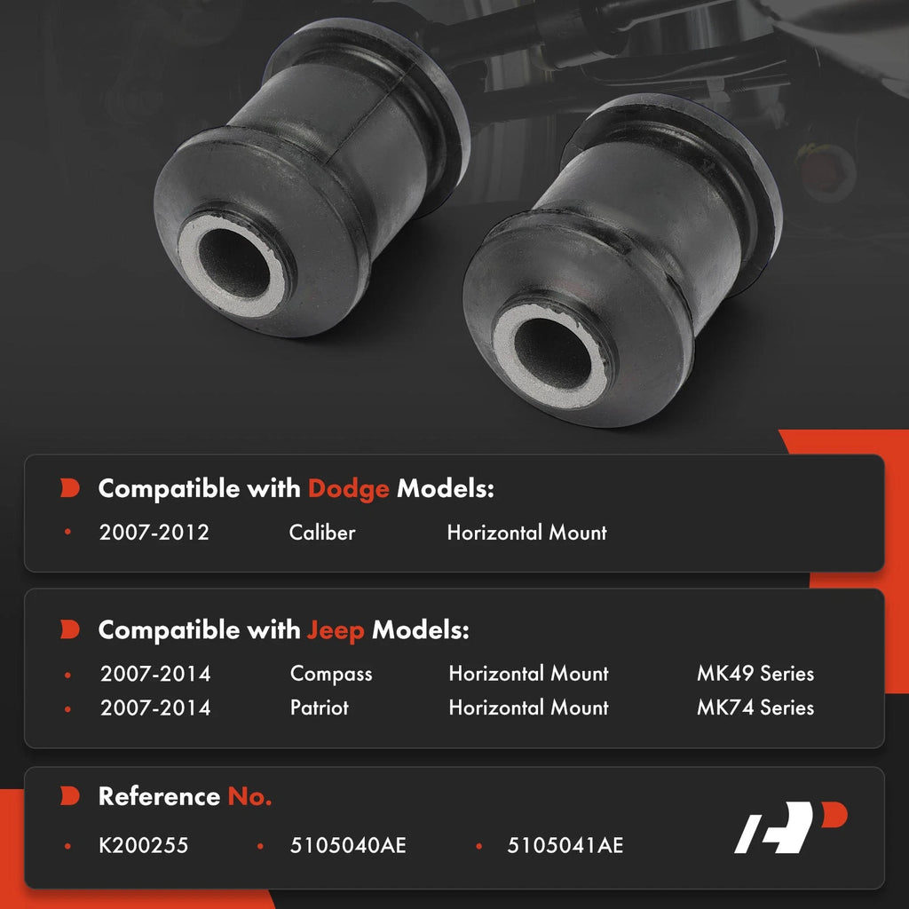 2X Front Lower Control Arm Bushing for Jeep Compass (2007-2014)