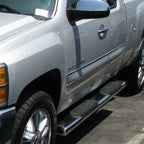 Step Nerf Bar 6in Oval with 2 Pads for Chevrolet Silverado Sierra Crew Cab (2007–2019)