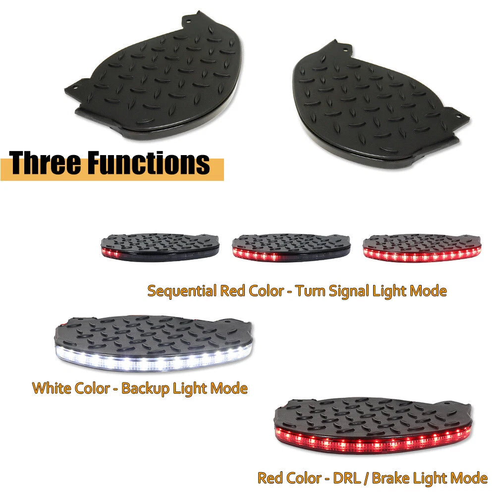 2X LED Rear Bumper Step Lights for Silverado Sierra (2014–2019)