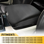 Leather Console Lid Armrest Cover for Dodge Ram 1500 2500 3500 (2009–2012)