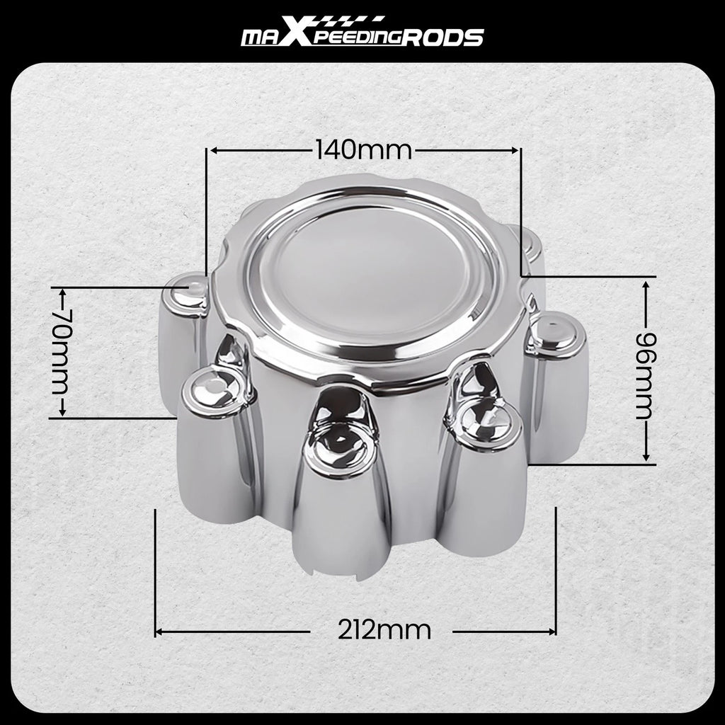 Set of 4 Chrome Wheel Center Hub Cap Dust Covers for Ford F250 F350 Excursion