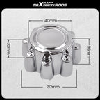 Set of 4 Chrome Wheel Center Hub Cap Dust Covers for Ford F250 F350 Excursion