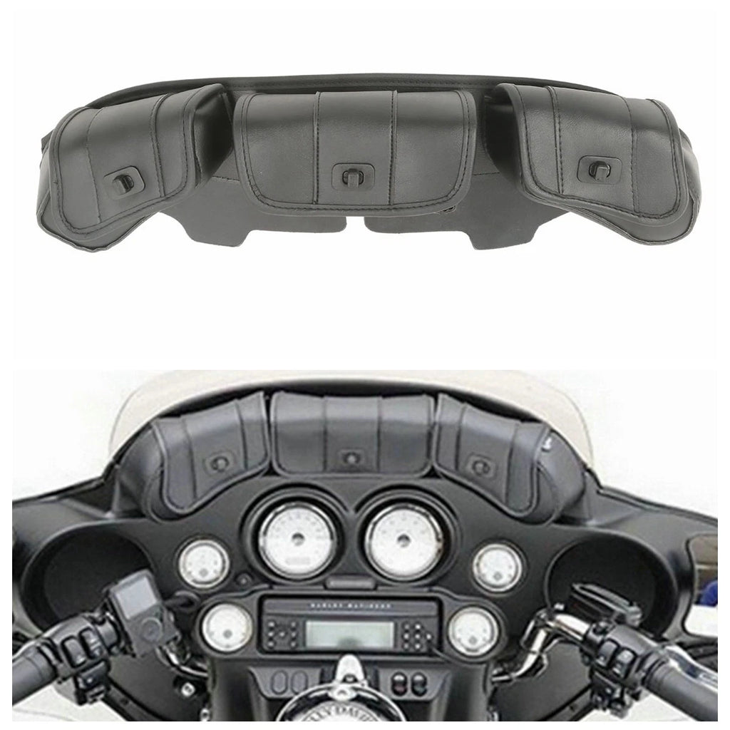 Windshield Saddle 3 Pouch Bag for Harley Electra Glide FLHX (1996–2013)