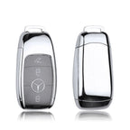 TPU Full Sealed Smart Key Fob Shell for Mercedes E-Class (2017-2018)