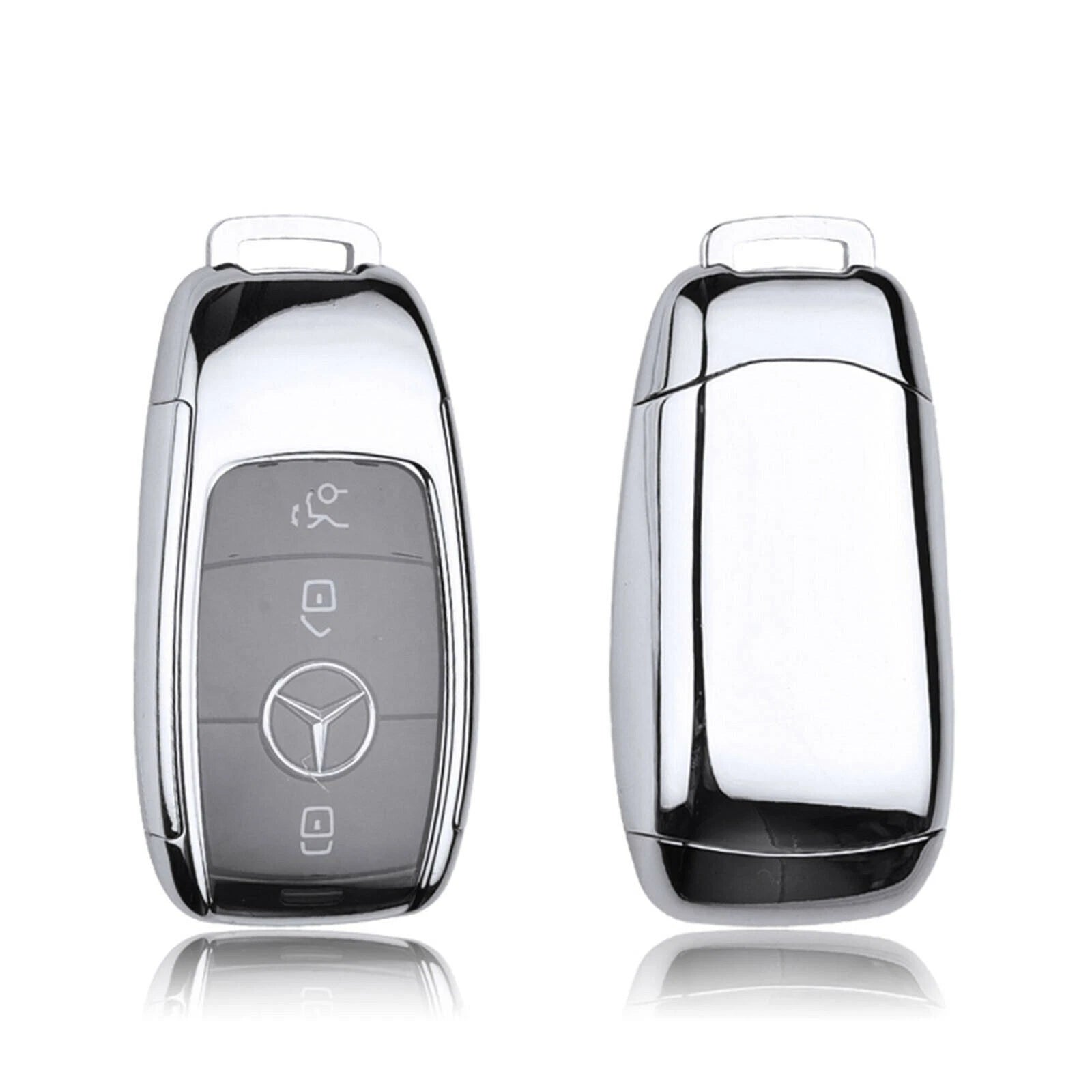 TPU Full Sealed Smart Key Fob Shell for Mercedes E-Class (2017-2018)