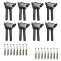 Set of 8 Ignition Coils & 16 NGK Platinum Spark Plugs for Dodge Charger Ram 1500 (2009–2023)