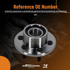 Front Wheel Hub Bearing Kit for Dodge Dakota/Durango (1997–2004) 515032 2WD 6 Lugs