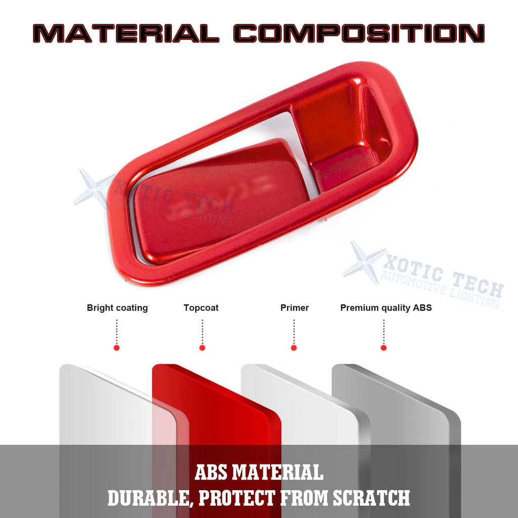 Sporty Storage Box Handle Overlay Molding for Honda Civic 2016-2021