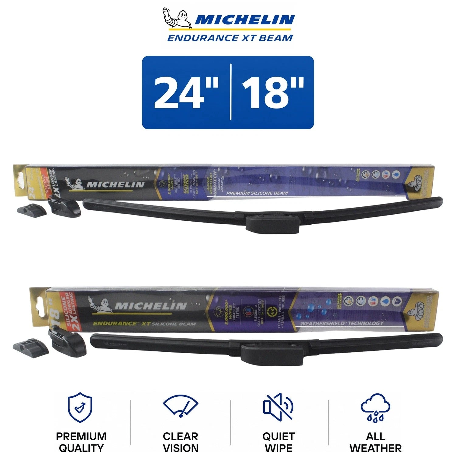 Set of 2 Wiper Blades for Mazda 6 (2009–2017) - 24"/18"