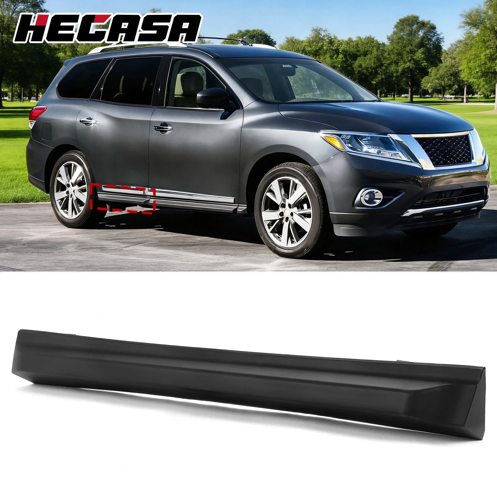 Rear Right Passenger Door Molding Trim for Nissan Pathfinder (2013–2015)
