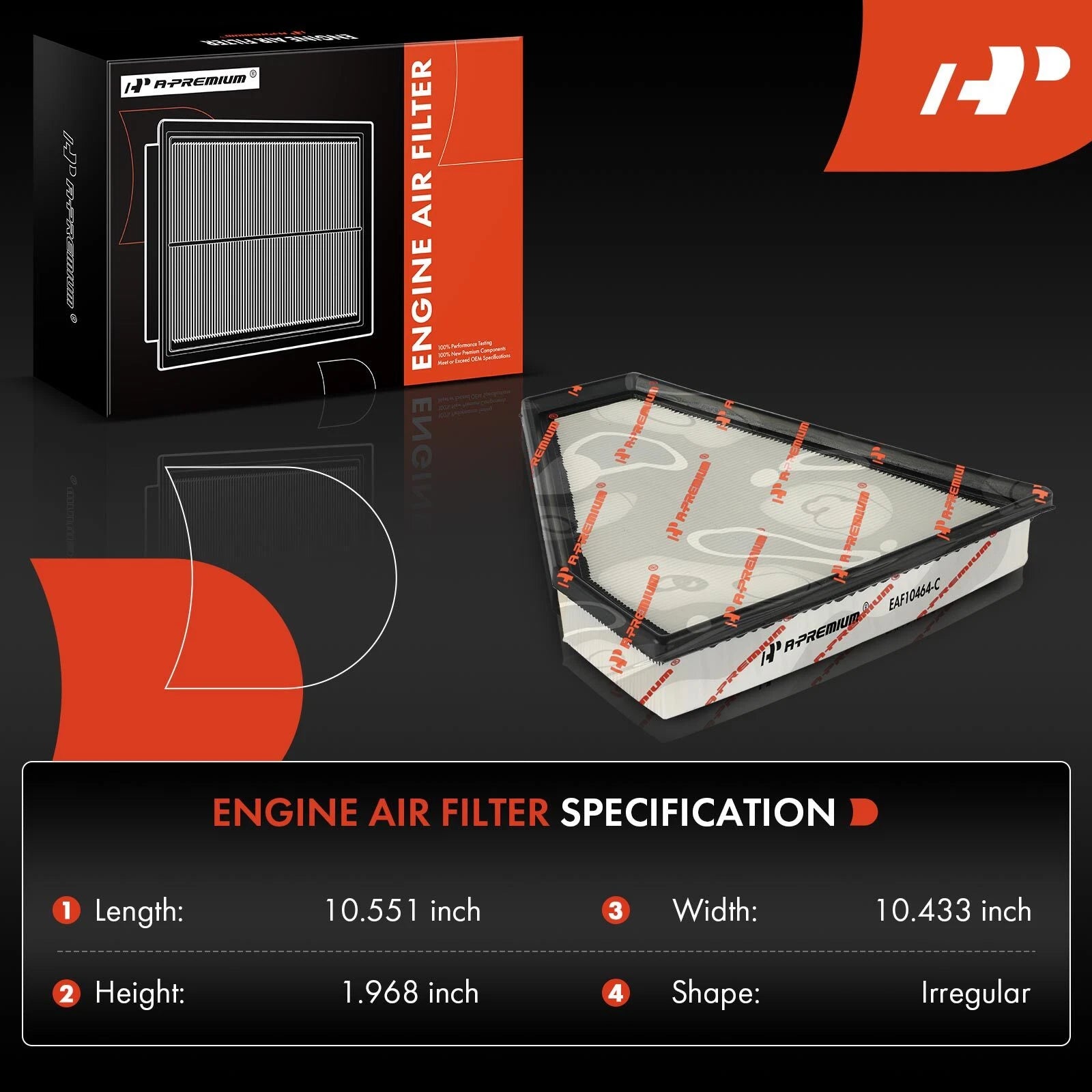 Engine Air Filter for BMW 1 Series E87, 3 Series E46 E90 F30 (2004-2013)