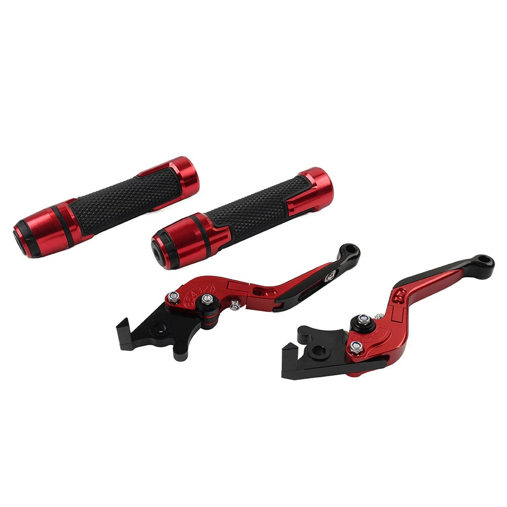 Set of 2 Red Extendable Brake Clutch Levers for BMW C650GT C600 (2012–2016)