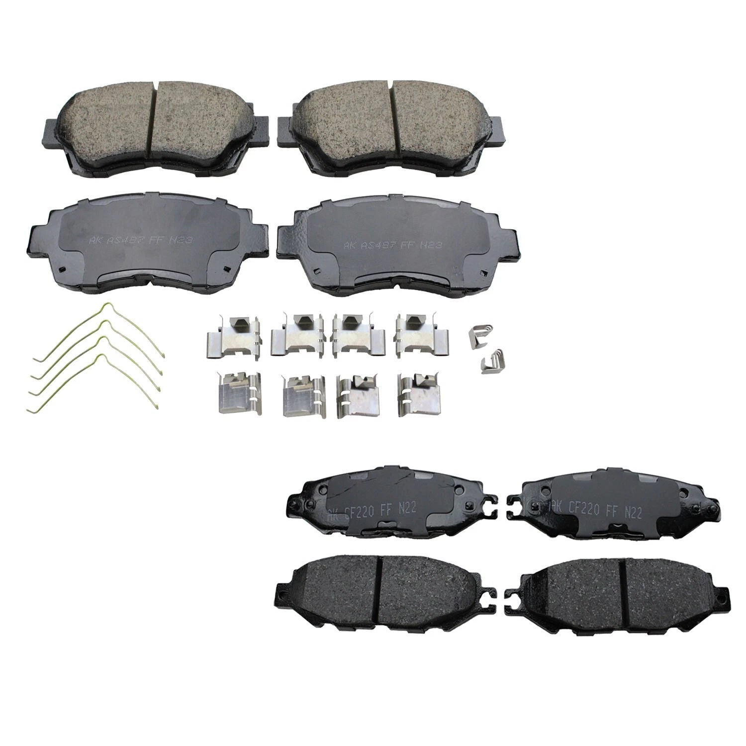 Set of 4 Akebono ProACT Ceramic Brake Pads for Lexus SC300 (1992–2000)