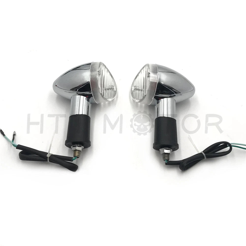 Bullet Turn Signals for Honda Motorcycle (Universal) - Amber Indicator Light