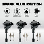 3X Ignition Coil & 6X Spark Plug for Mitsubishi Montero (2003–2006) UF525