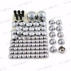 Set of 4 Bolts Toppers Caps for Harley Softail Twin Cam (2007–2010) Chrome