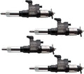 Set of 4 Fuel Injectors 095000-1520 8-98243863-0 295050-1520 for Isuzu 4HK1