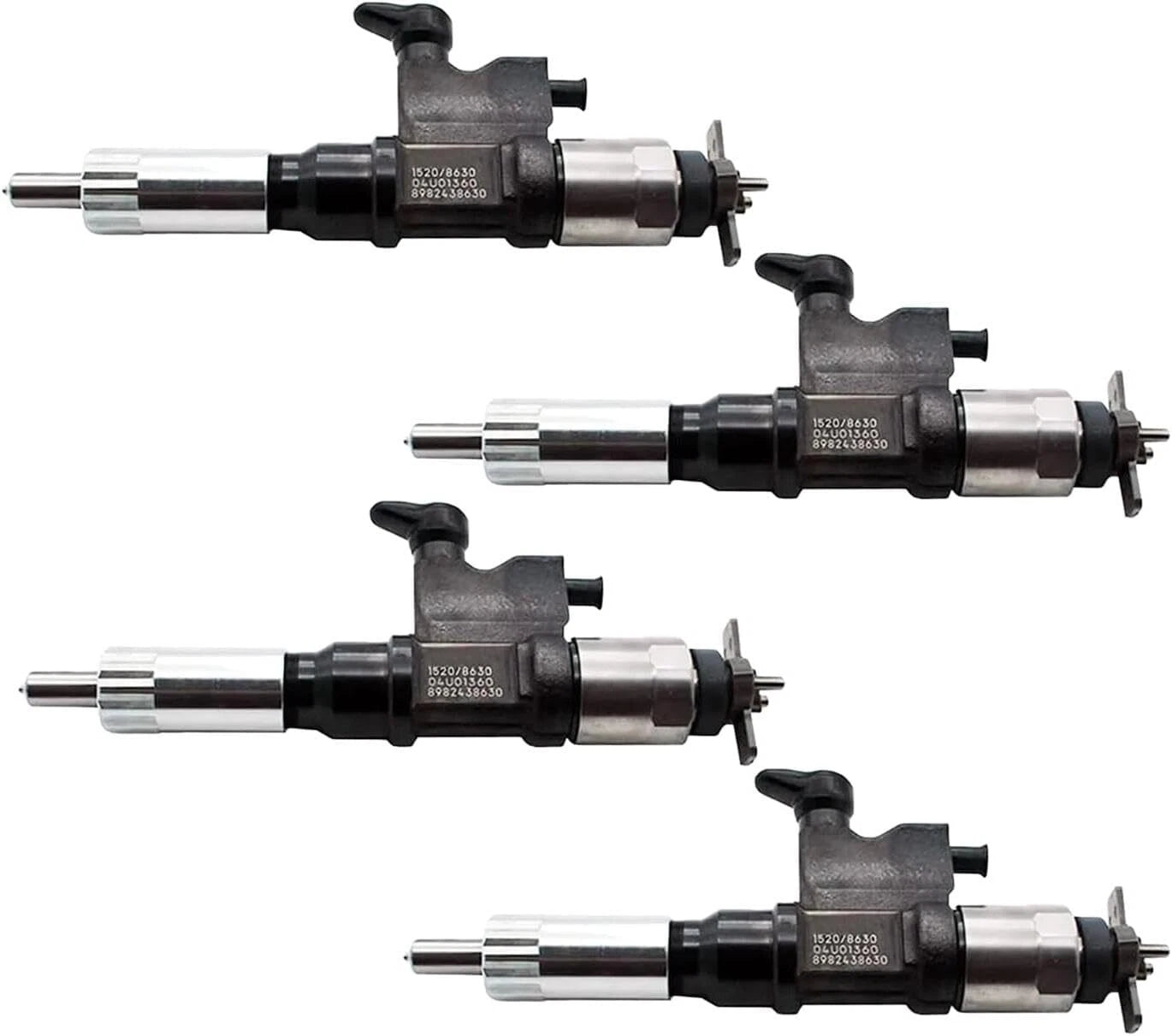 Set of 4 Fuel Injectors 095000-1520 8-98243863-0 295050-1520 for Isuzu 4HK1