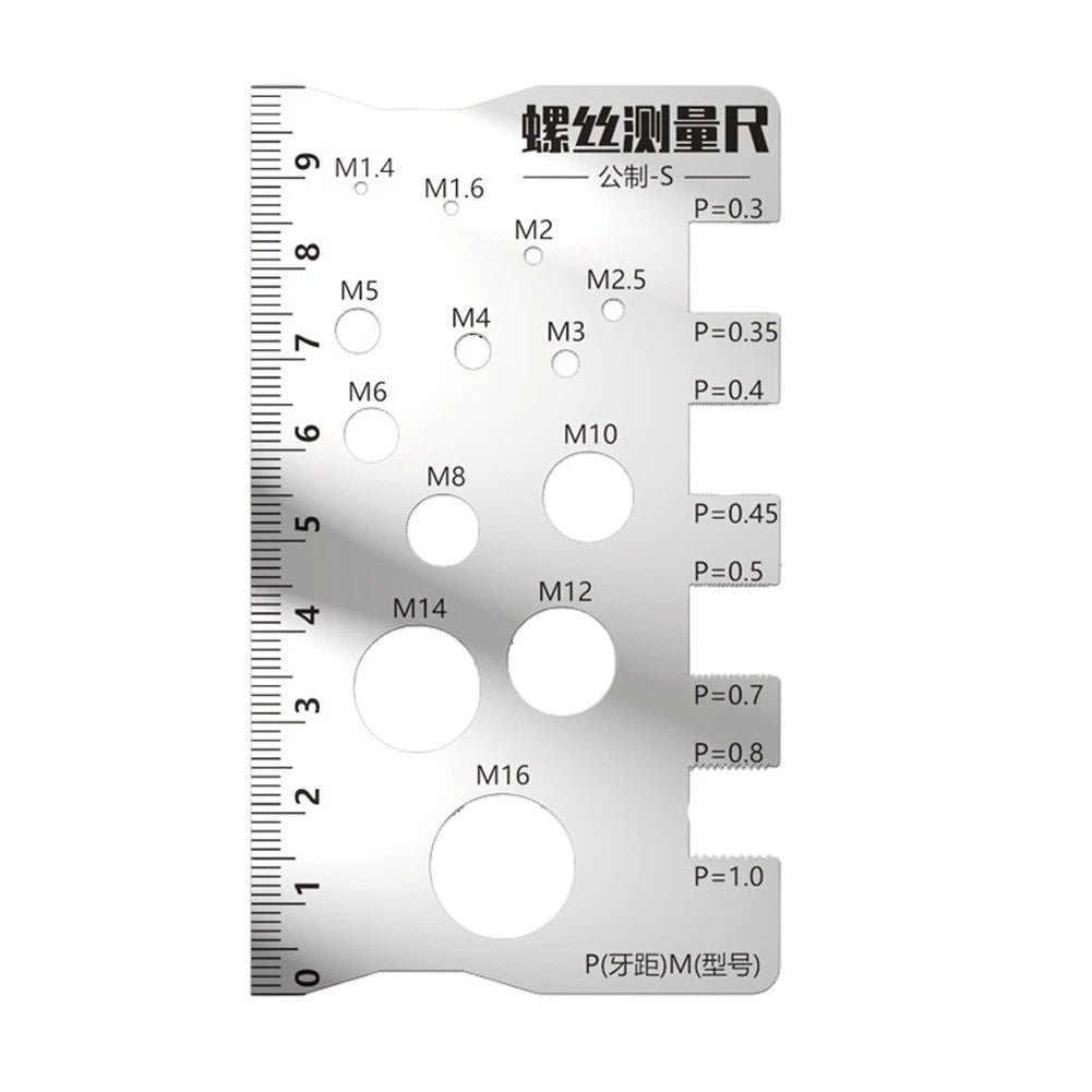 Pitch Measurement Gauge Screw Tool for Industrial Specifications