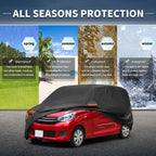 Waterproof Car Cover for Mitsubishi eK (2013–2023) - Aluminum Film, Zipper