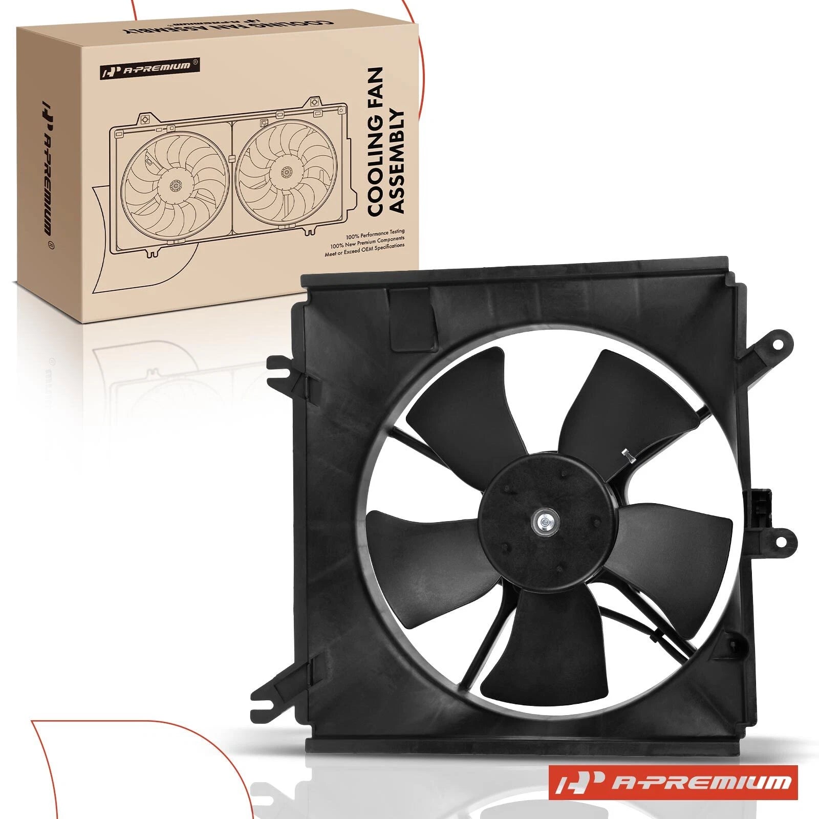 Cooling Fan Assembly with Shroud for Kia Rio (2003–2005)