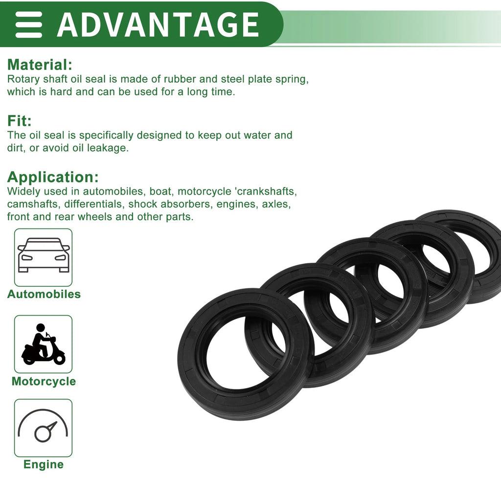 Oil Seal for Various Models (45x70x12mm, NBR Rubber, High Pressure)
