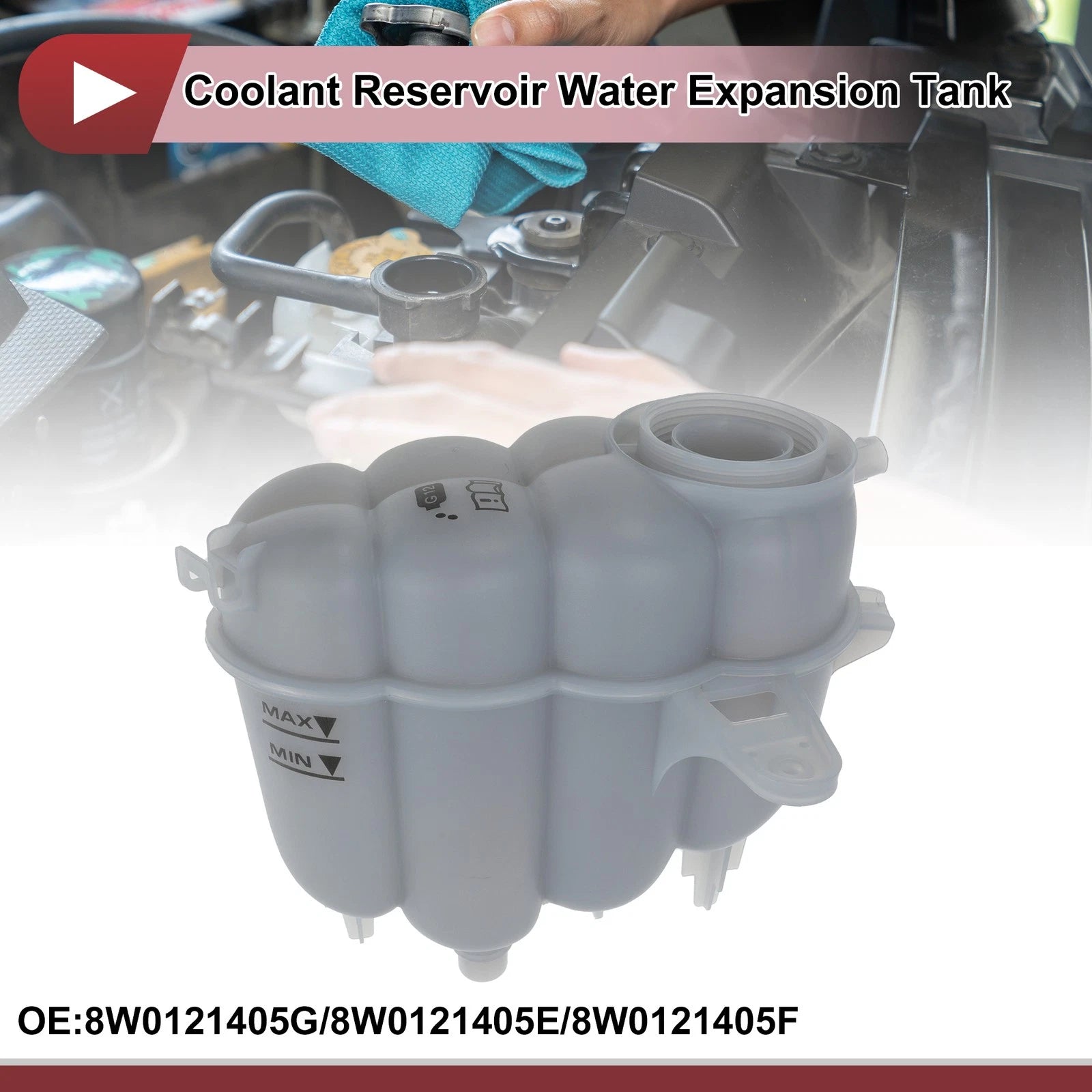 Coolant Expansion Overflow Tank No. 8W0121405G for Audi A4 A5 