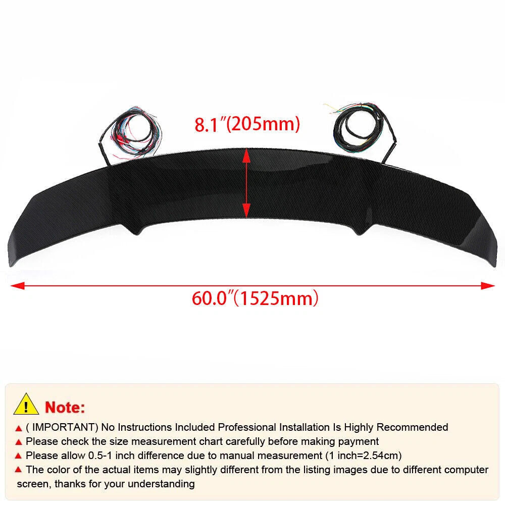 Carbon Fiber Rear Trunk Spoiler for Car