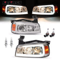 Chrome LED Tube Projector Headlights for Dodge Charger (2006–2010)